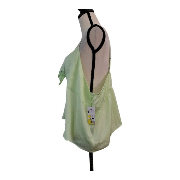 💕BP Nordstrom Size 3X Mint Green Bow Detail Tank Top New - Picture 4 of 6